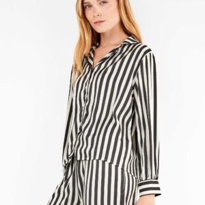 Pijama camisero de rayas