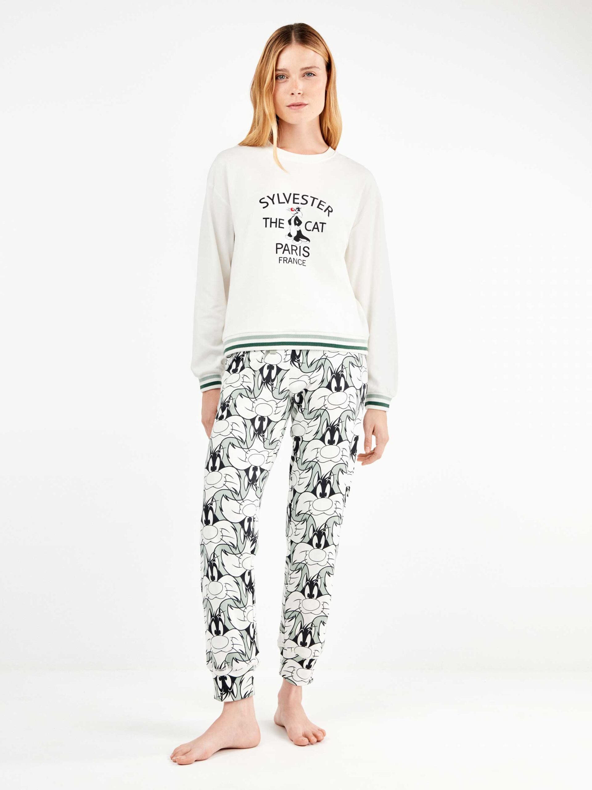 Conjunto pijama Sylvester en punto interlock - Imagen 2